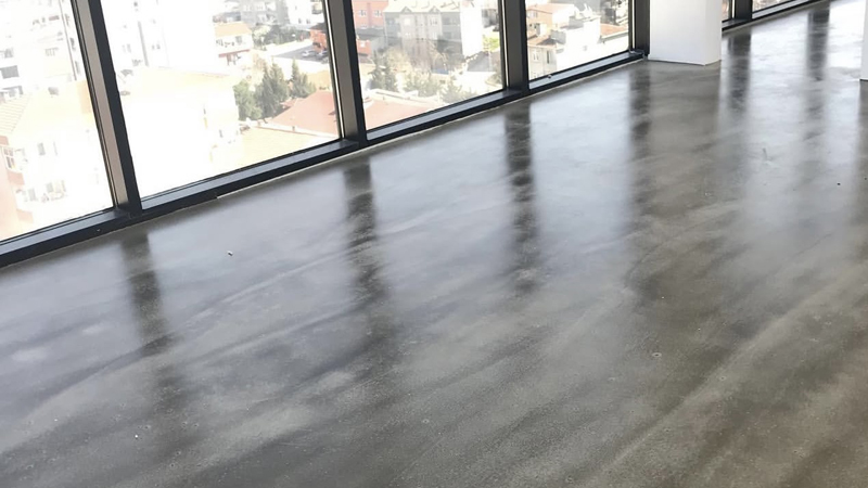 Micro Concrete Floor Covering Installation in Istanbul