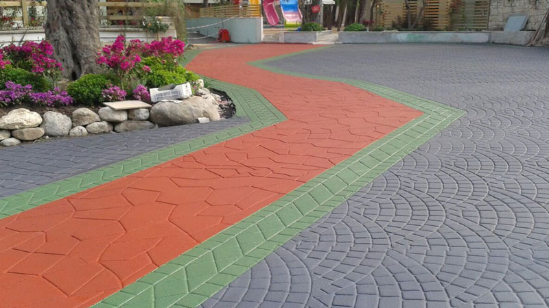 Renkli Desenli Asfalt